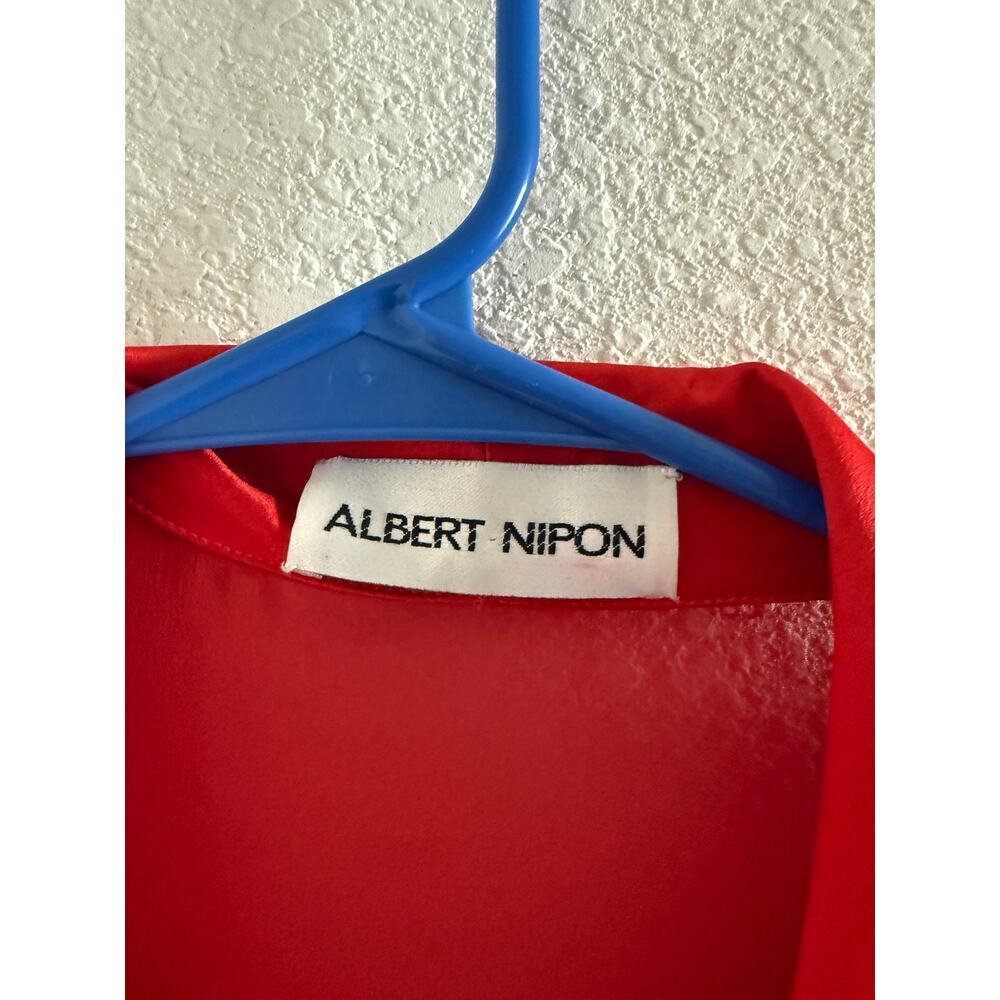 Albert Nipon Vintage 100% Silk Dress - image 3